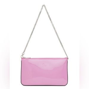 BRAND NEW Christian Louboutin Loubila Metallic Leather Pouch